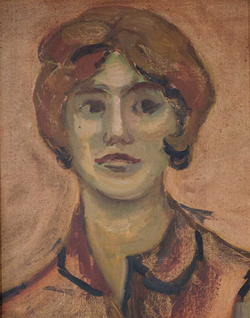 Beverly Nordberg, early oil portrait