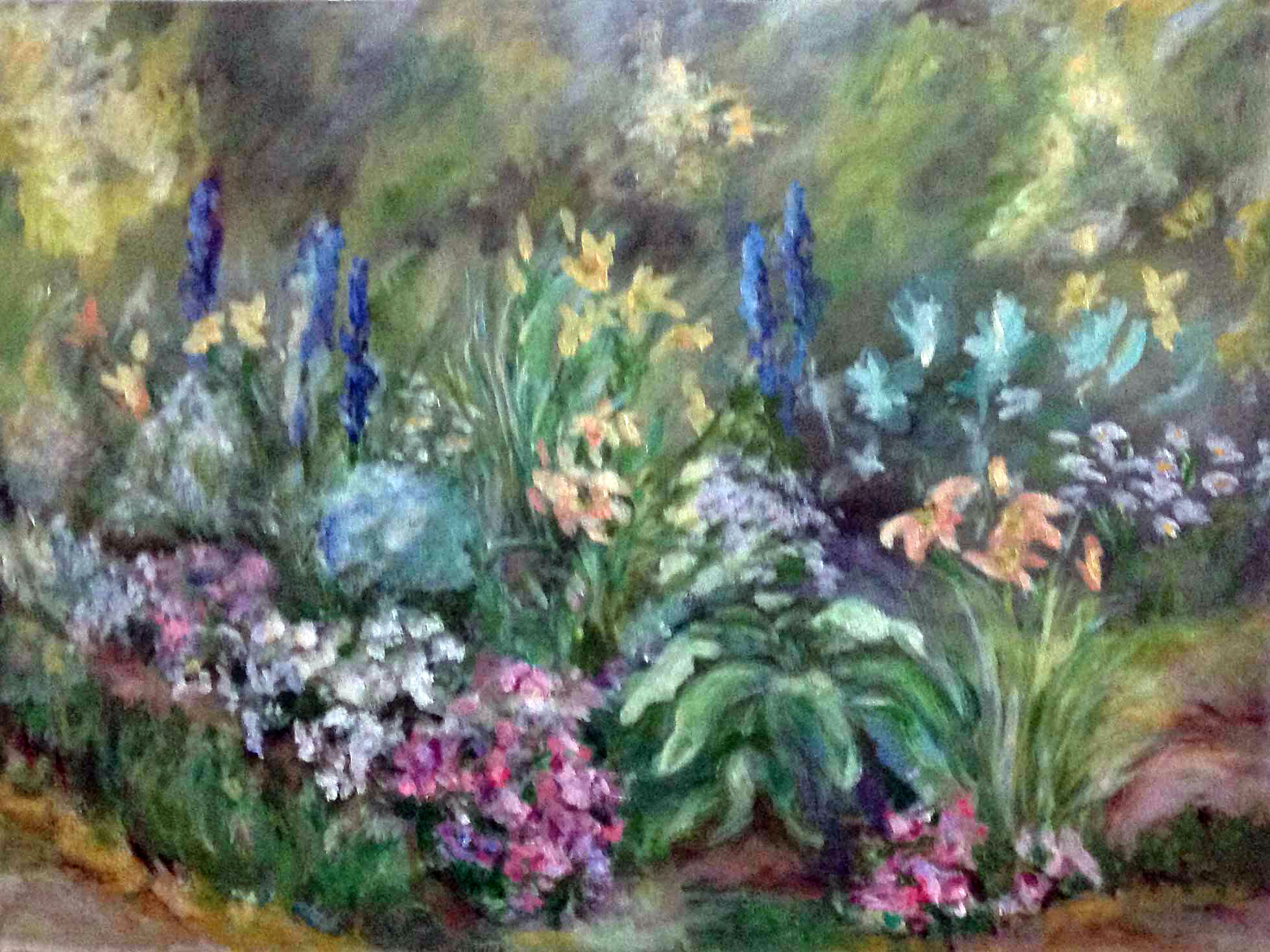 Beverly Nordberg, flowers along drive, take 2
