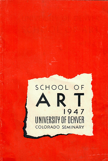 Univeristy of Denver Art School catalog, 1947